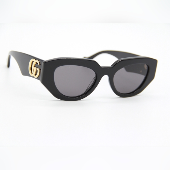 NEW GUCCI GG1421S 001 WOMEN BLACK SUNGLASSES GUCCI - Picture 6 of 15